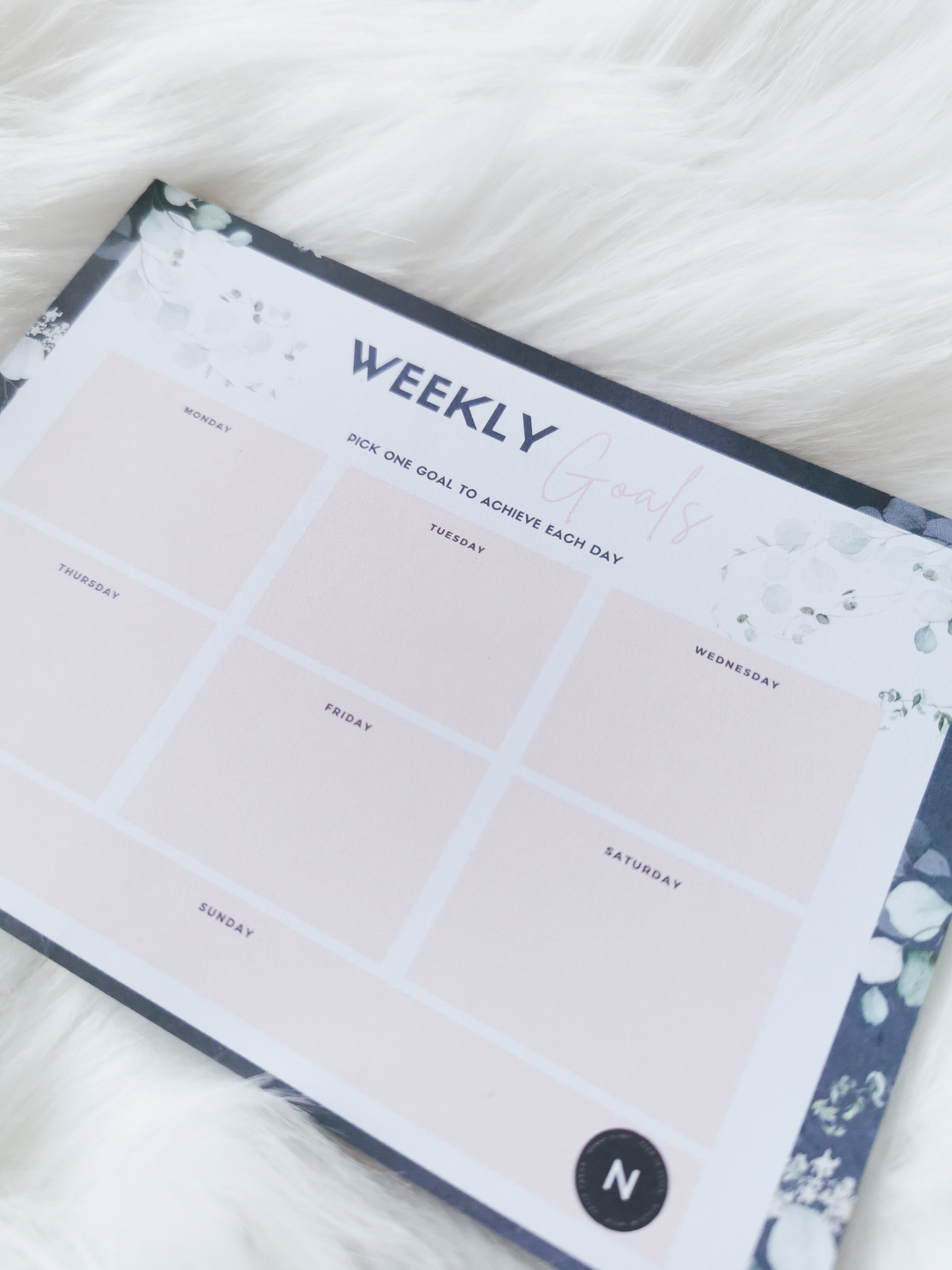 Weekly Goals Notepad
