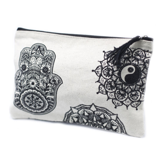 Cute soft and lightweight Zip Pouches - Mandala