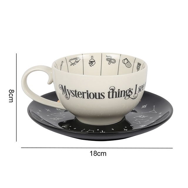 FORTUNE TELLING CERAMIC TEACUP