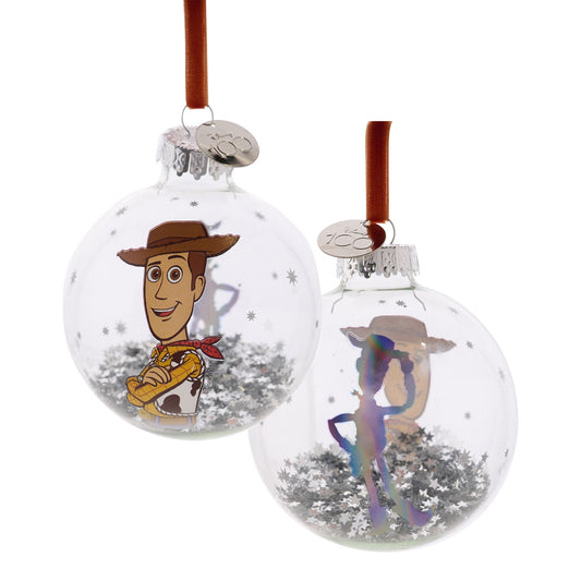 DISNEY 100 GLASS BAUBLE - WOODY