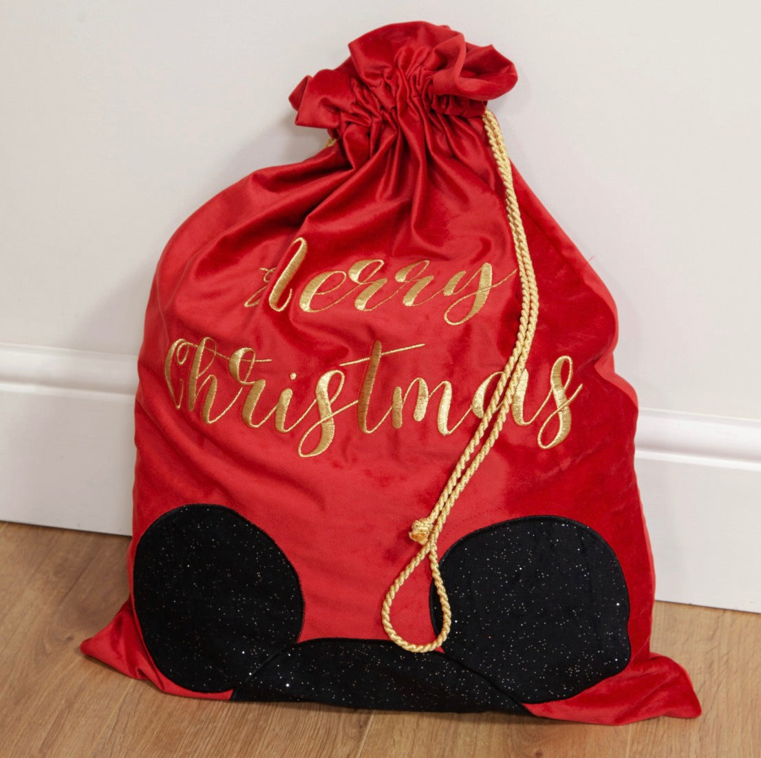 DISNEY MERRY CHRISTMAS GIFT SACK MICKEY