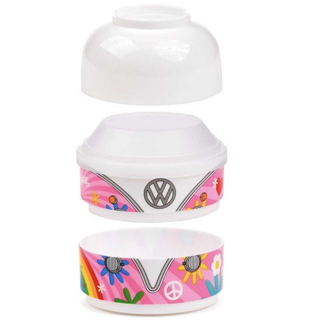 Volkswagen Round Stacked Bento Lunch Box