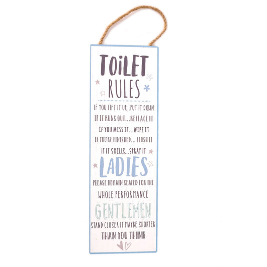 LOVE LIFE WALL PLAQUE -RULES 30CM (Copy)