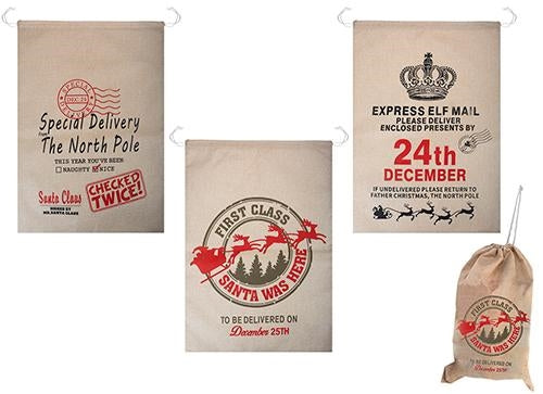 Jute Sack In Festive Designs - SPECIAL DELIVERY