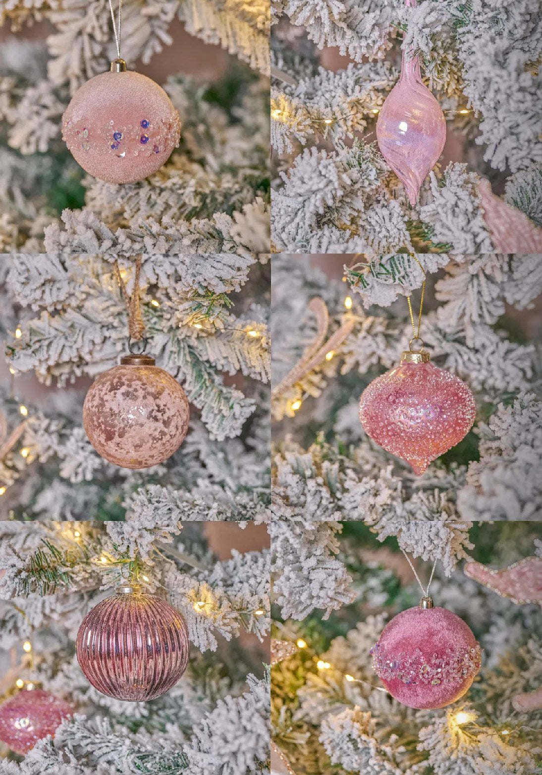 VELVET TREE DECORATION - BLUSH BAUBLE