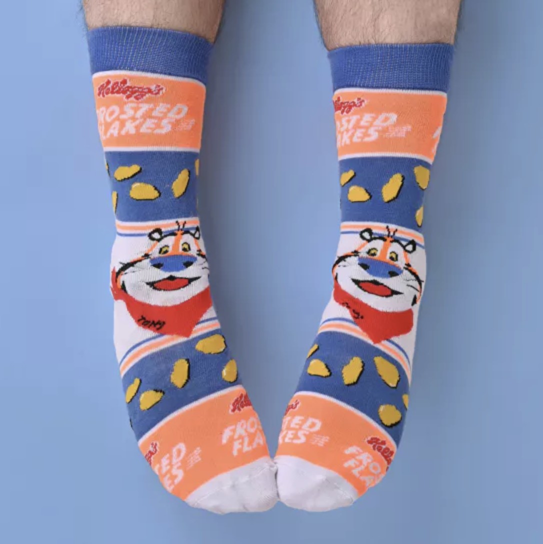 ODD SOX MENS CREW SOCKS - FROSTED FLAKES