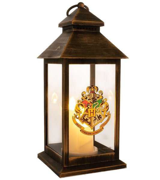 HARRY POTTER LIGHT UP LANTERN - HOGWARTS CREST