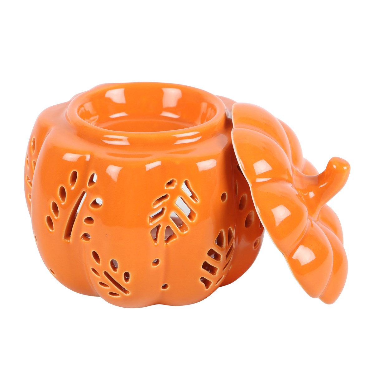 ORANGE AUTUMN LEAVES PUMPKIN OIL BURNER