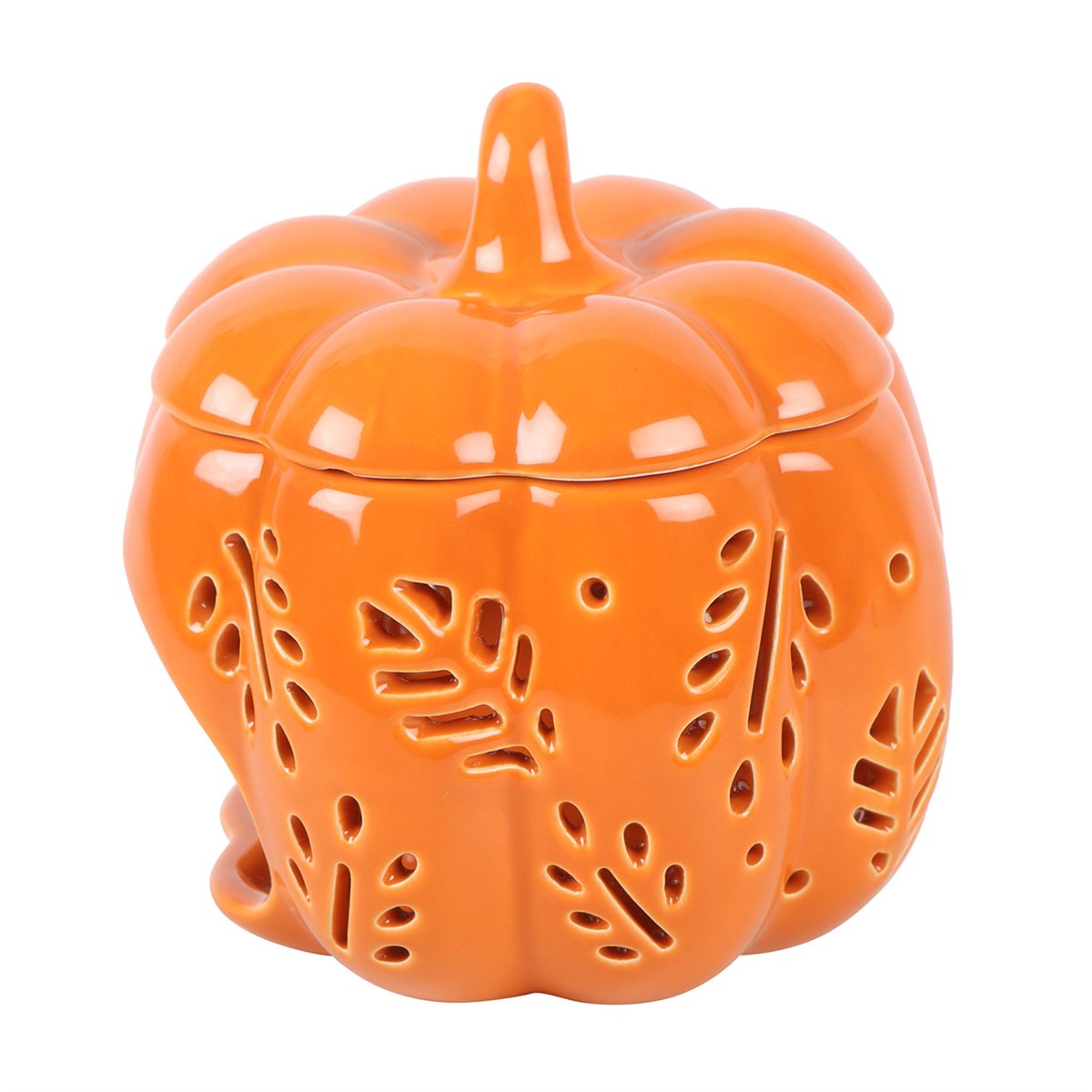 ORANGE AUTUMN LEAVES PUMPKIN OIL BURNER