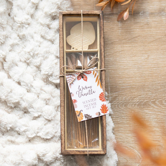 AUTUMN ACORN WARM VANILLA INCENSE GIFT SET