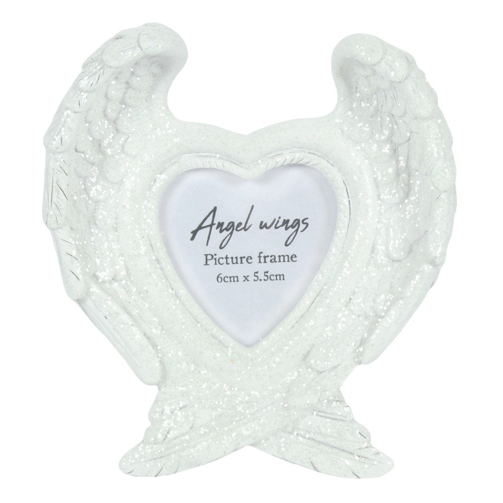 GLITTER ANGEL WING PHOTO FRAME