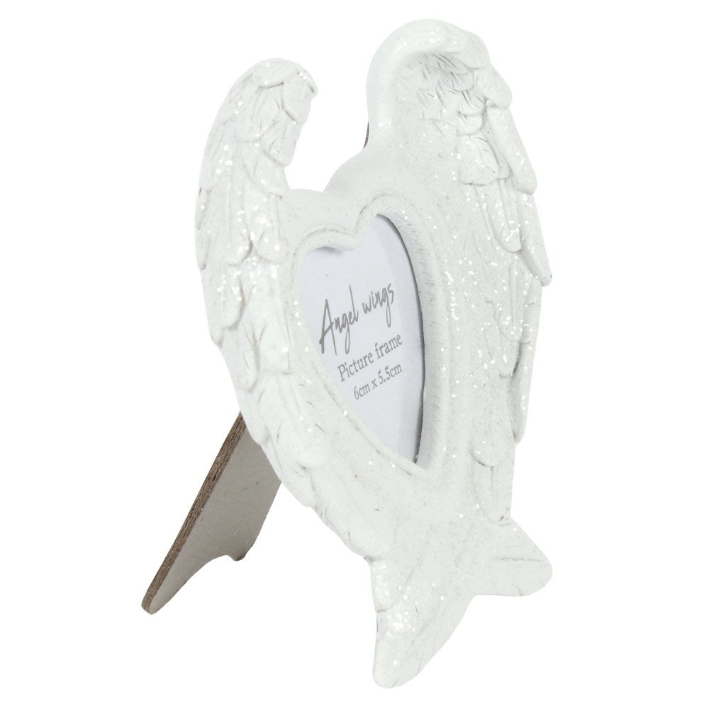 GLITTER ANGEL WING PHOTO FRAME