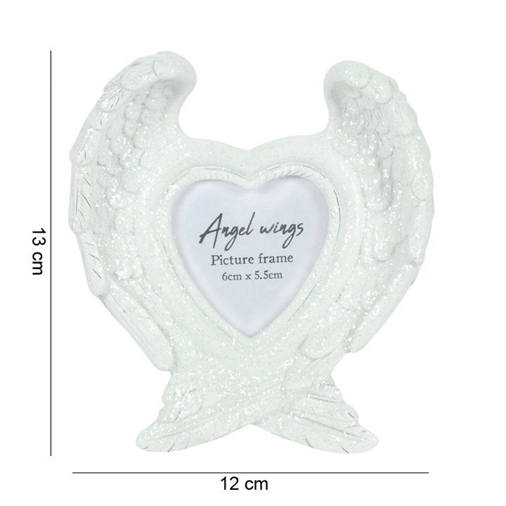 GLITTER ANGEL WING PHOTO FRAME