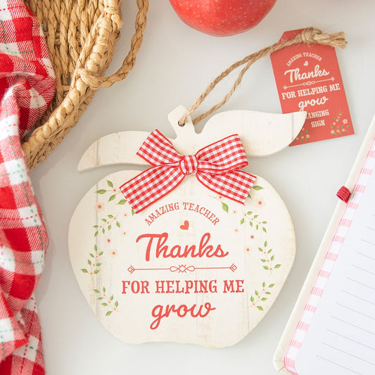 THANKS FOR HELPING ME GROW APPLE HANGING DECORATION