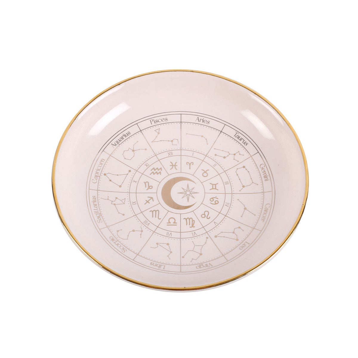 OFF WHITE ASTROLOGY WHEEL TRINKET DISH