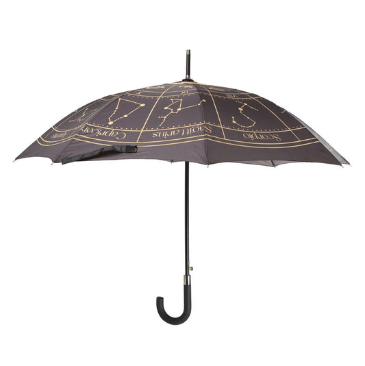 BLACK ASTROLOGY WHEEL UMBRELLA