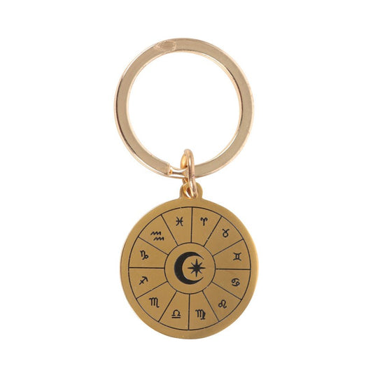 ASTROLOGY WHEEL KEYRING