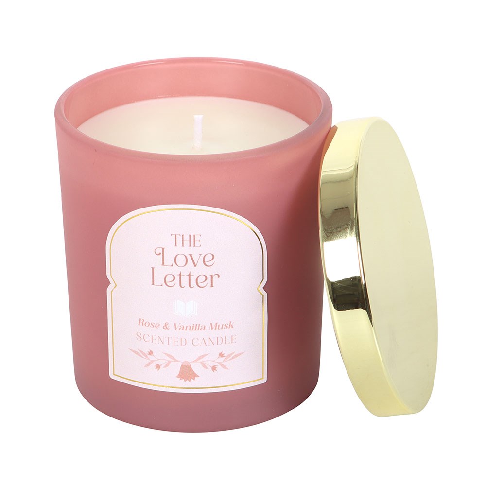 THE LOVE LETTER ROSE & VANILLA MUSK CANDLE