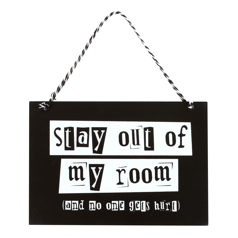 STAY OUT OF MY ROOM HANGING SIGN