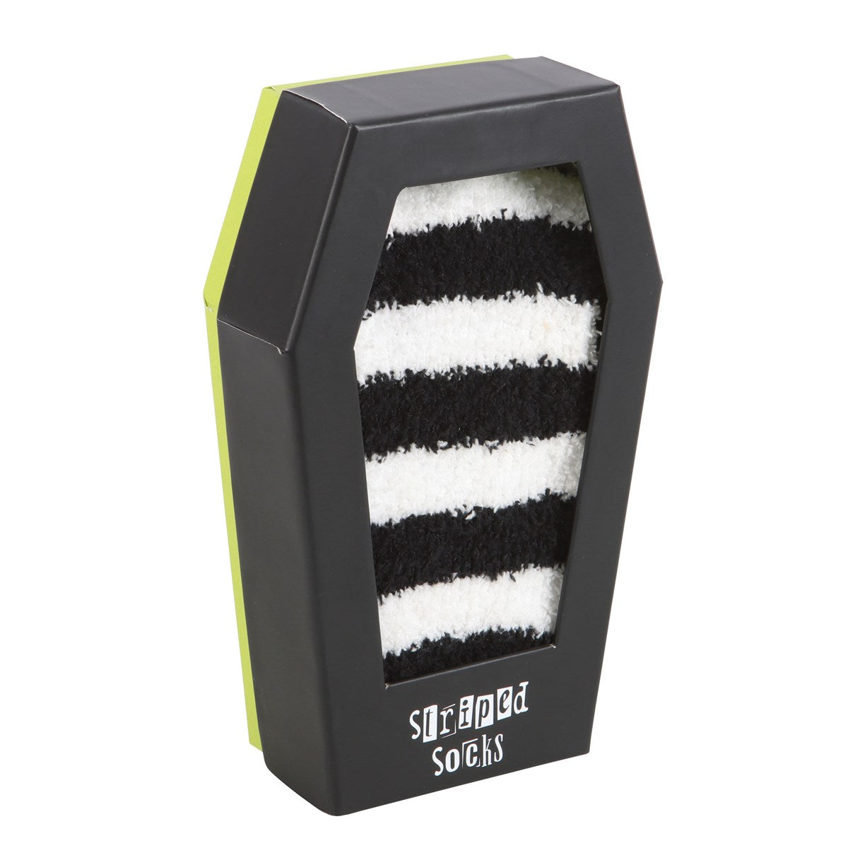 STRIPED SOCKS IN COFFIN GIFT BOX