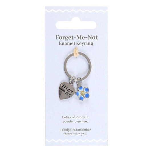 FORGET-ME-NOT FLOWER KEYRING