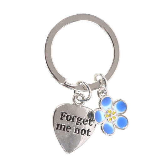 FORGET-ME-NOT FLOWER KEYRING