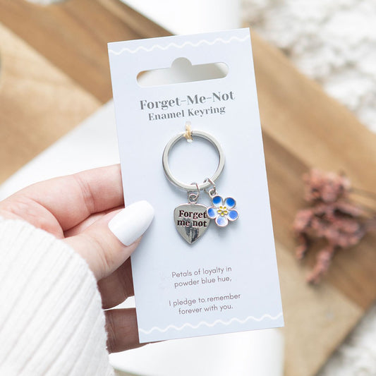 FORGET-ME-NOT FLOWER KEYRING