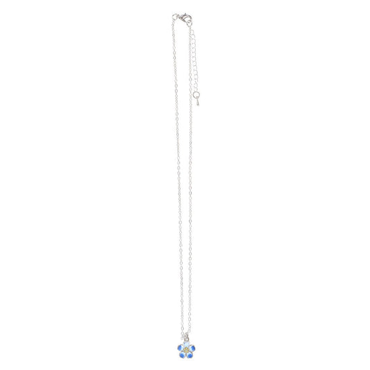 FORGET-ME-NOT FLOWER NECKLACE ON GREETING CARD