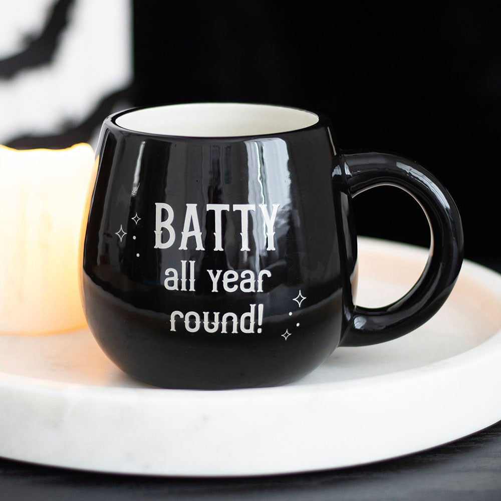 BATTY ALL YEAR ROUND ROUNDED PEEKABOO MUG