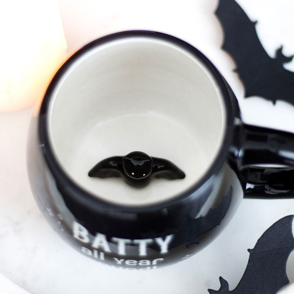 BATTY ALL YEAR ROUND ROUNDED PEEKABOO MUG