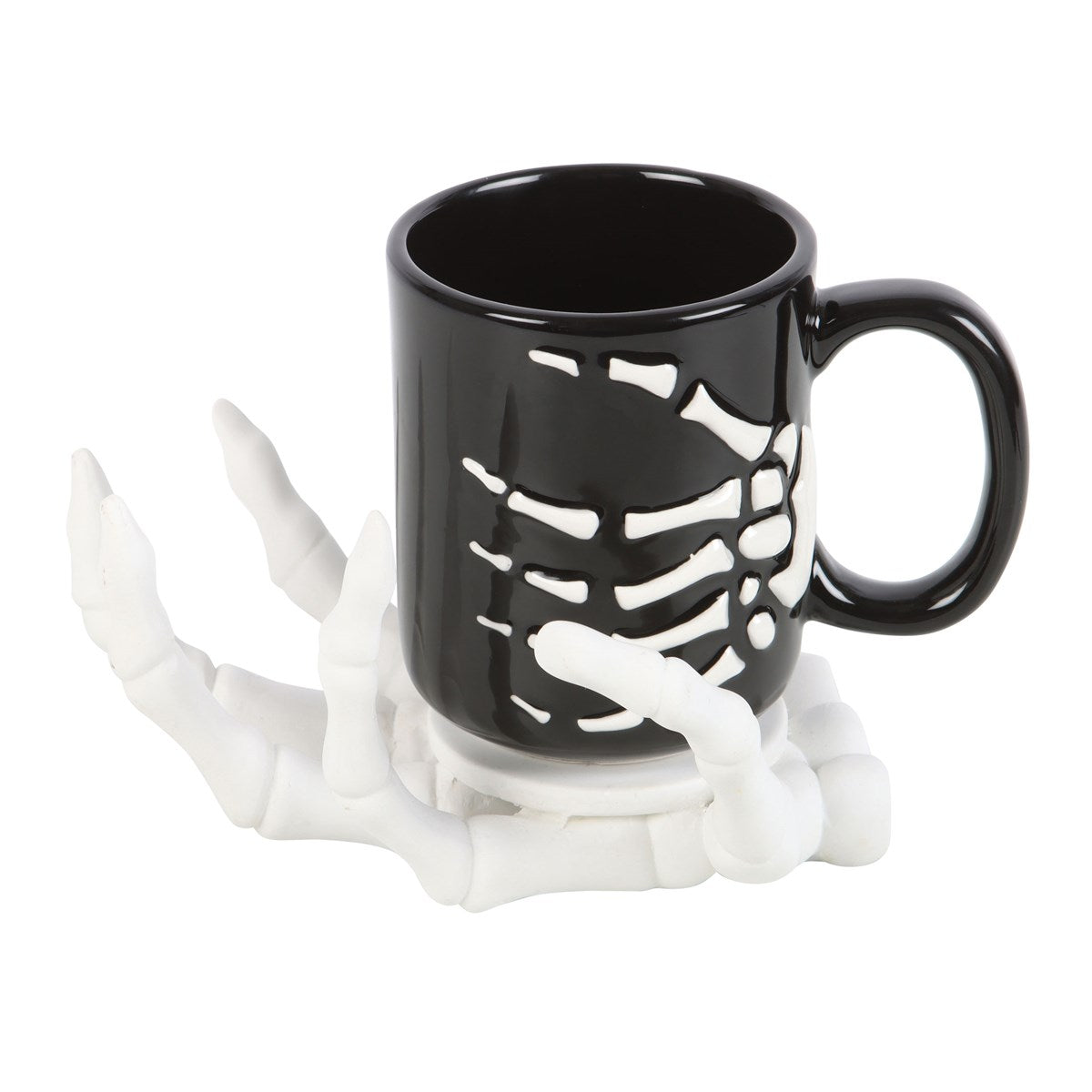 SKELETON HAND COASTER AND CANDLE HOLDER