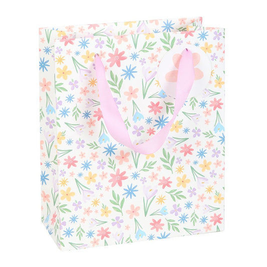 23CM MEDIUM SPRING FLORAL GIFT BAG