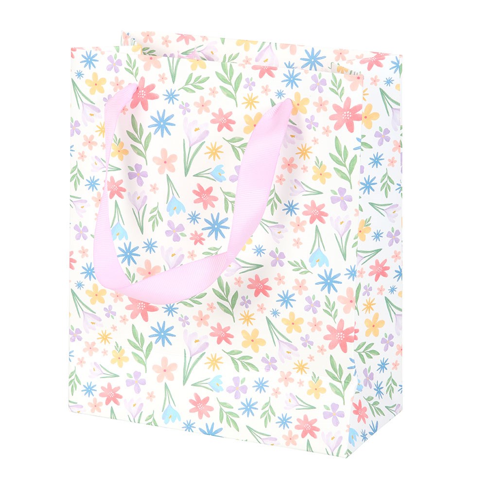 23CM MEDIUM SPRING FLORAL GIFT BAG