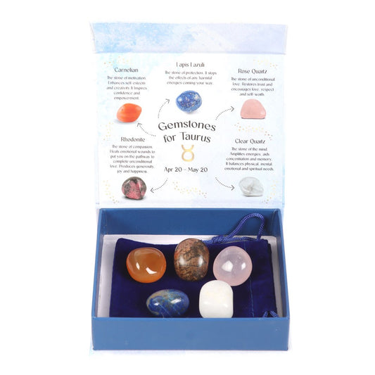 TAURUS CRYSTAL TUMBLESTONE SET
