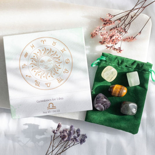 LIBRA CRYSTAL TUMBLESTONE SET