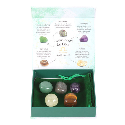 LIBRA CRYSTAL TUMBLESTONE SET