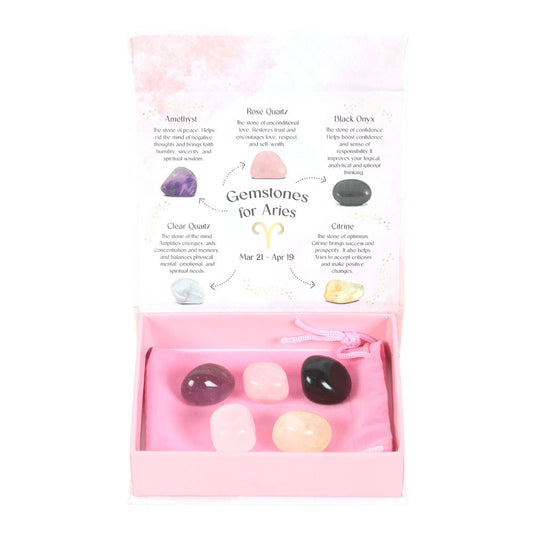 ARIES CRYSTAL TUMBLESTONE SET