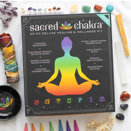 SACRED CHAKRA DELUXE HEALING AND WELLNESS KIT