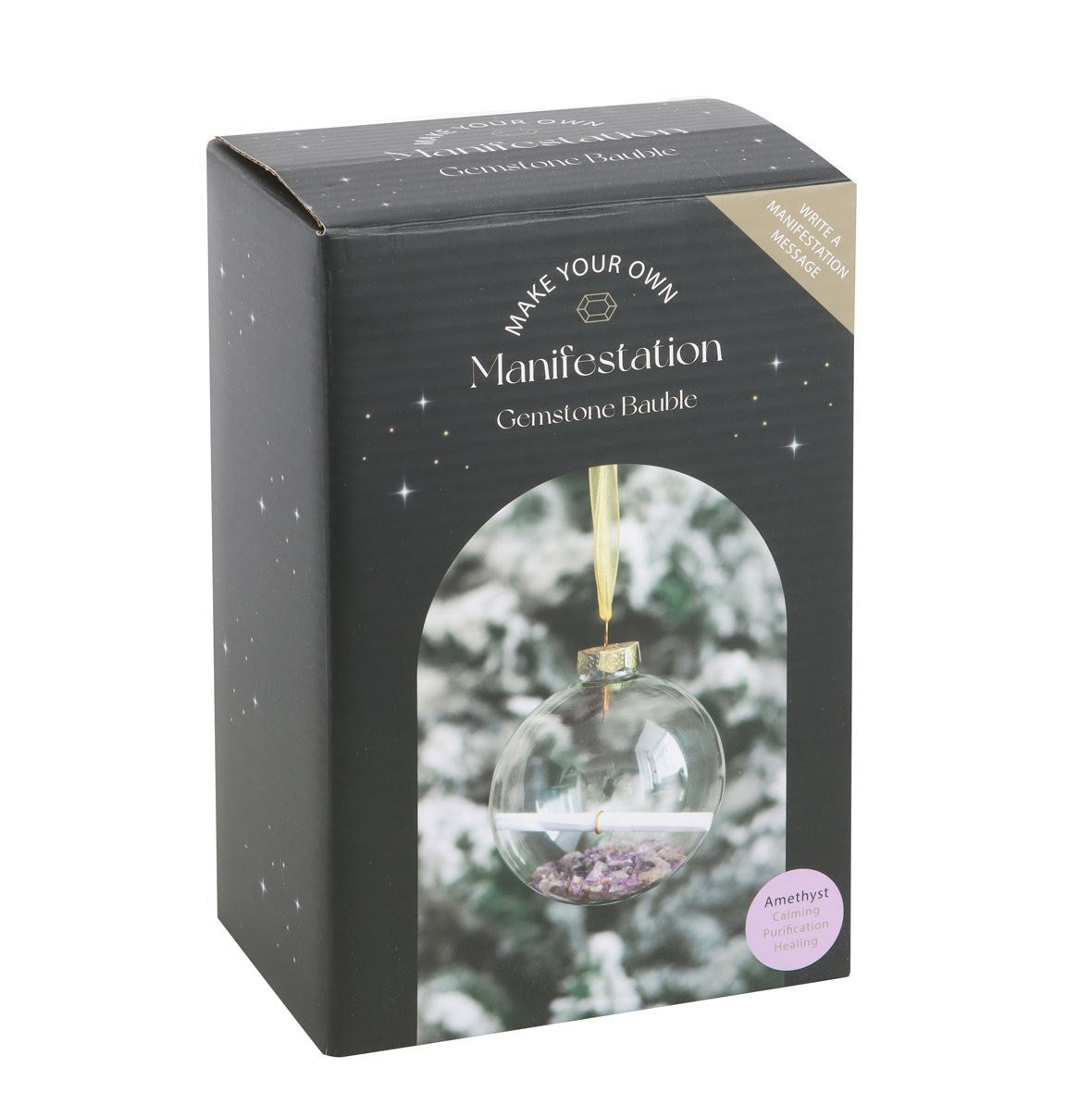 AMETHYST MANIFESTATION CHRISTMAS BAUBLE KIT