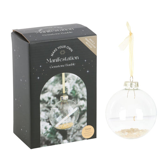 CITRINE MANIFESTATION CHRISTMAS BAUBLE KIT