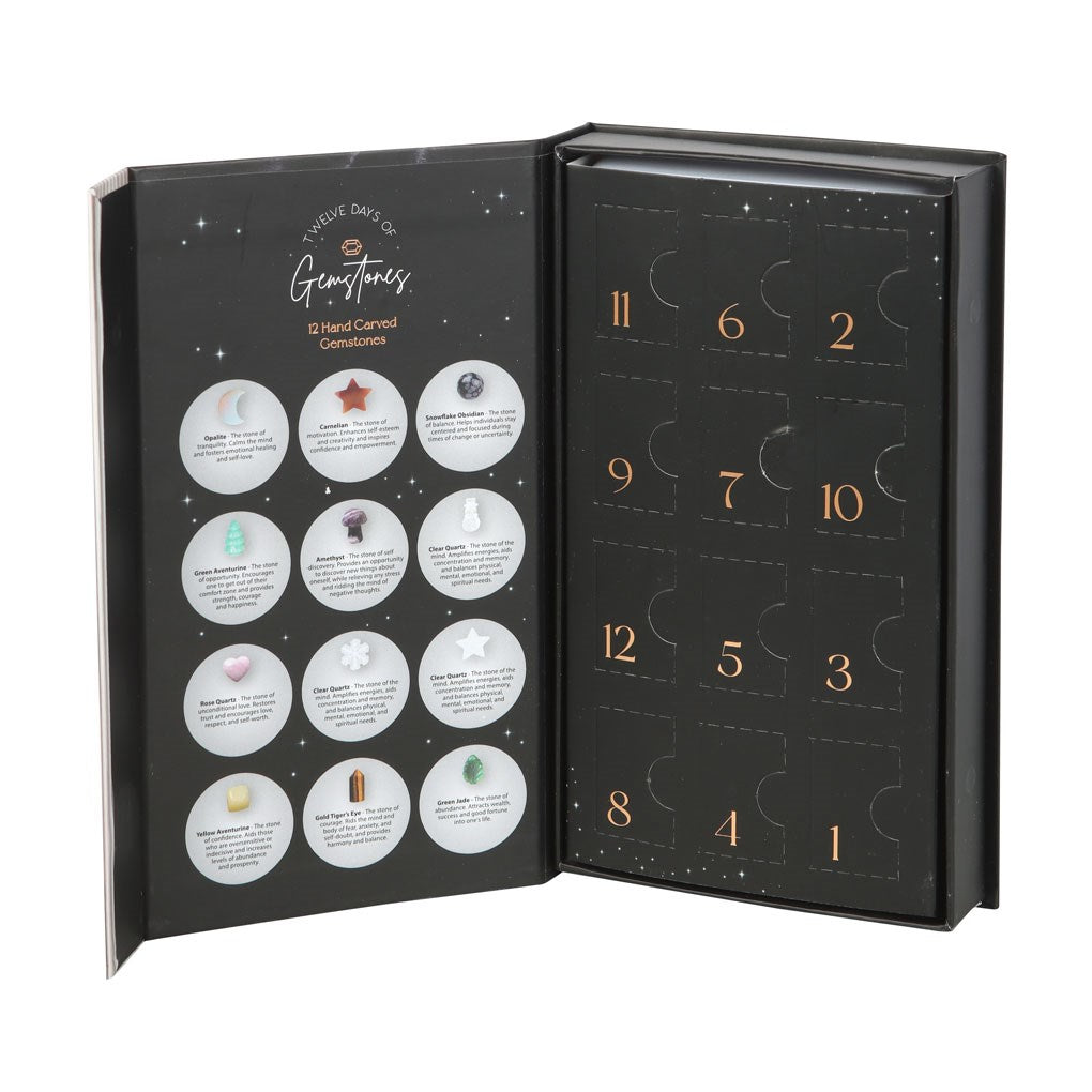 12 DAYS OF CHRISTMAS SHAPED CRYSTAL ADVENT CALENDAR