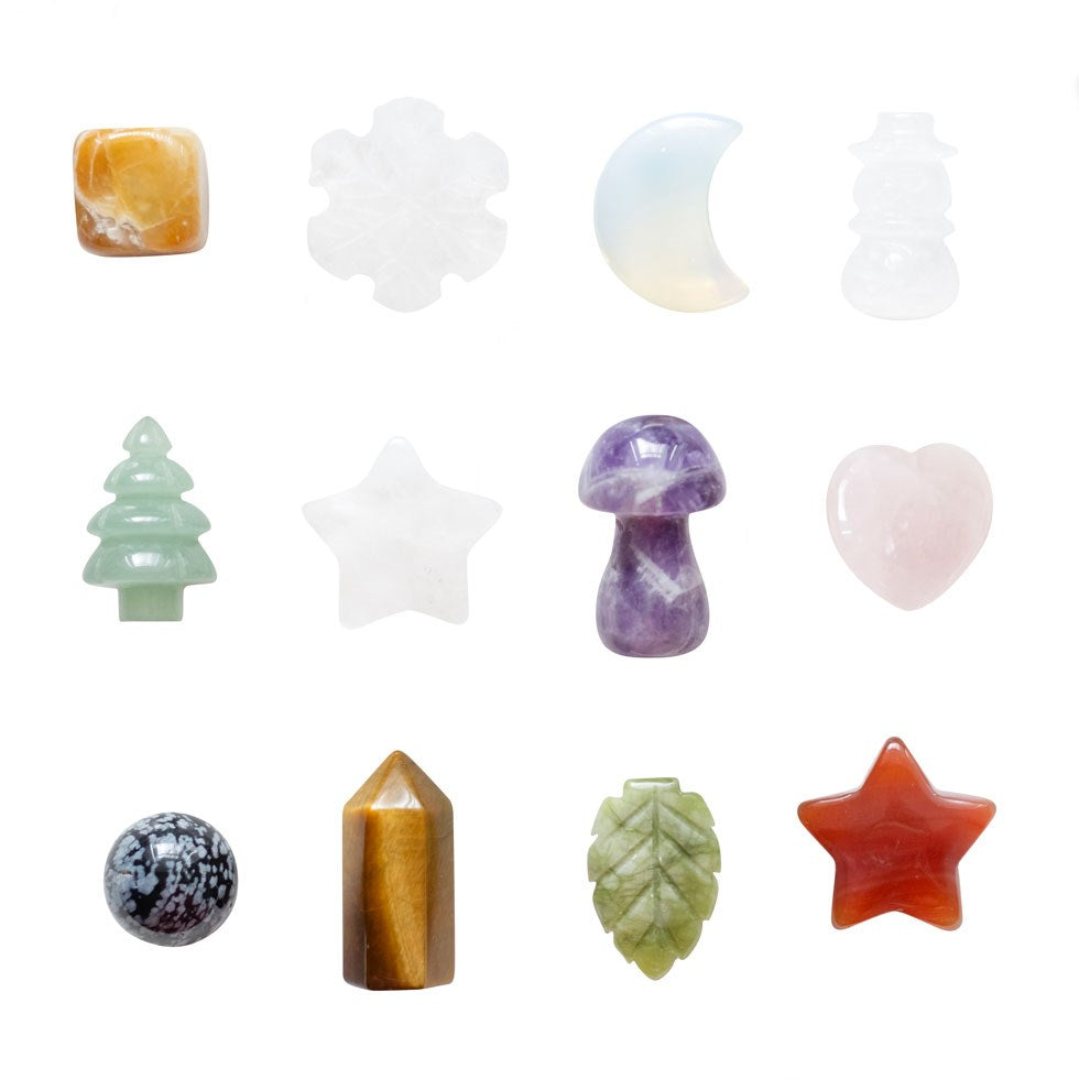 12 DAYS OF CHRISTMAS SHAPED CRYSTAL ADVENT CALENDAR