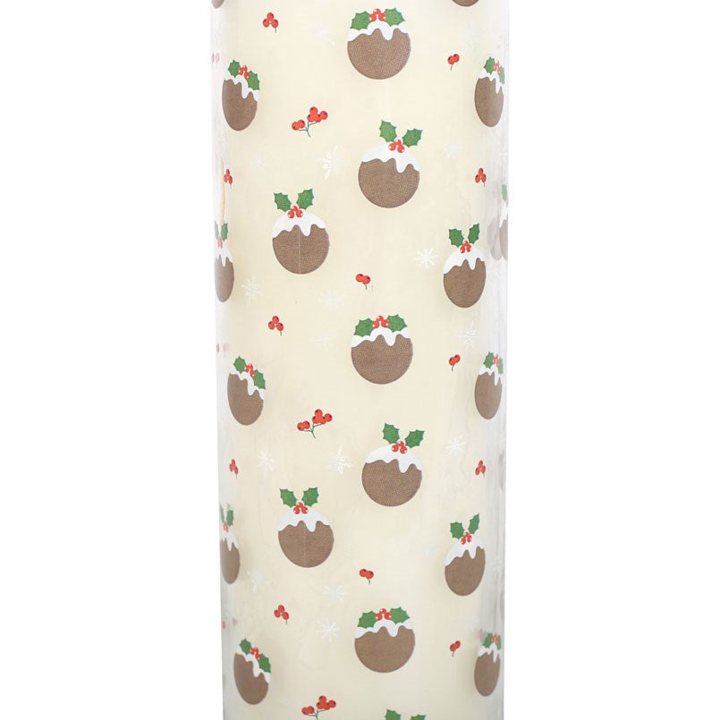 CHRISTMAS PUDDING TUBE CANDLE