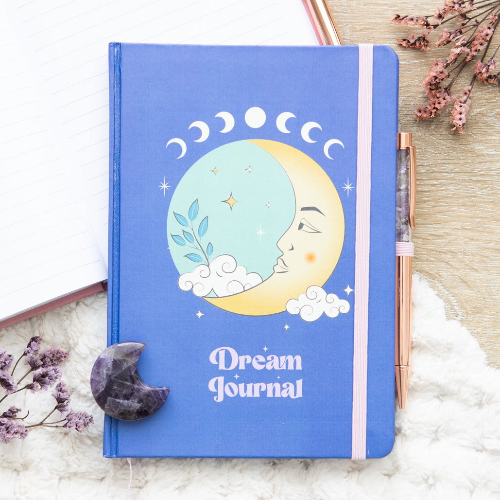 THE MOON DREAM JOURNAL WITH AMETHYST PEN