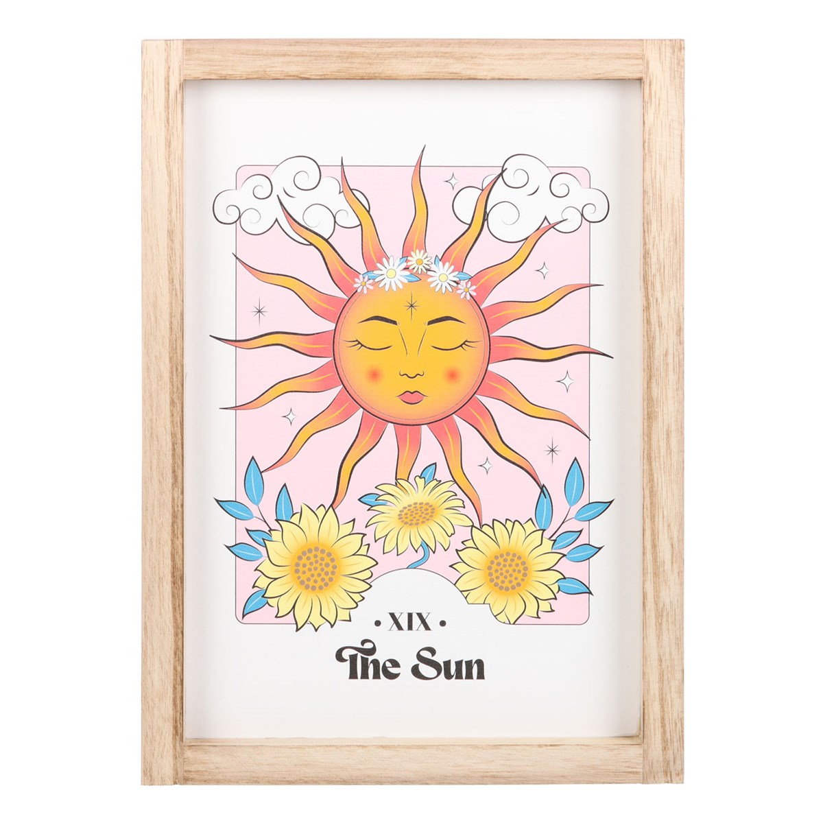 THE SUN CELESTIAL FRAMED WALL ART PRINT