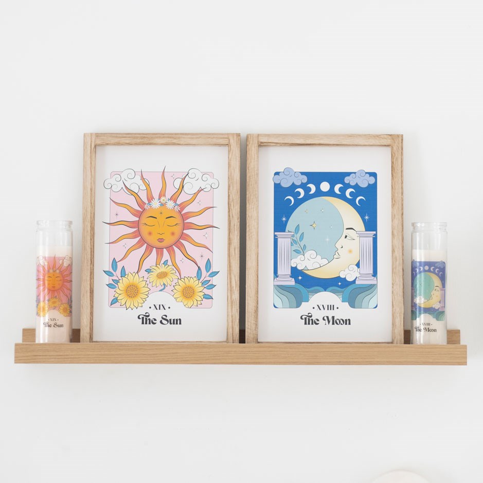 THE SUN CELESTIAL FRAMED WALL ART PRINT