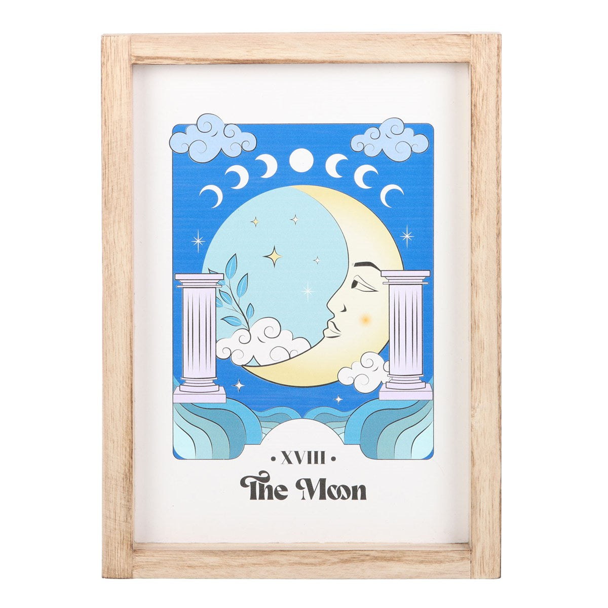 THE MOON CELESTIAL FRAMED WALL ART PRINT