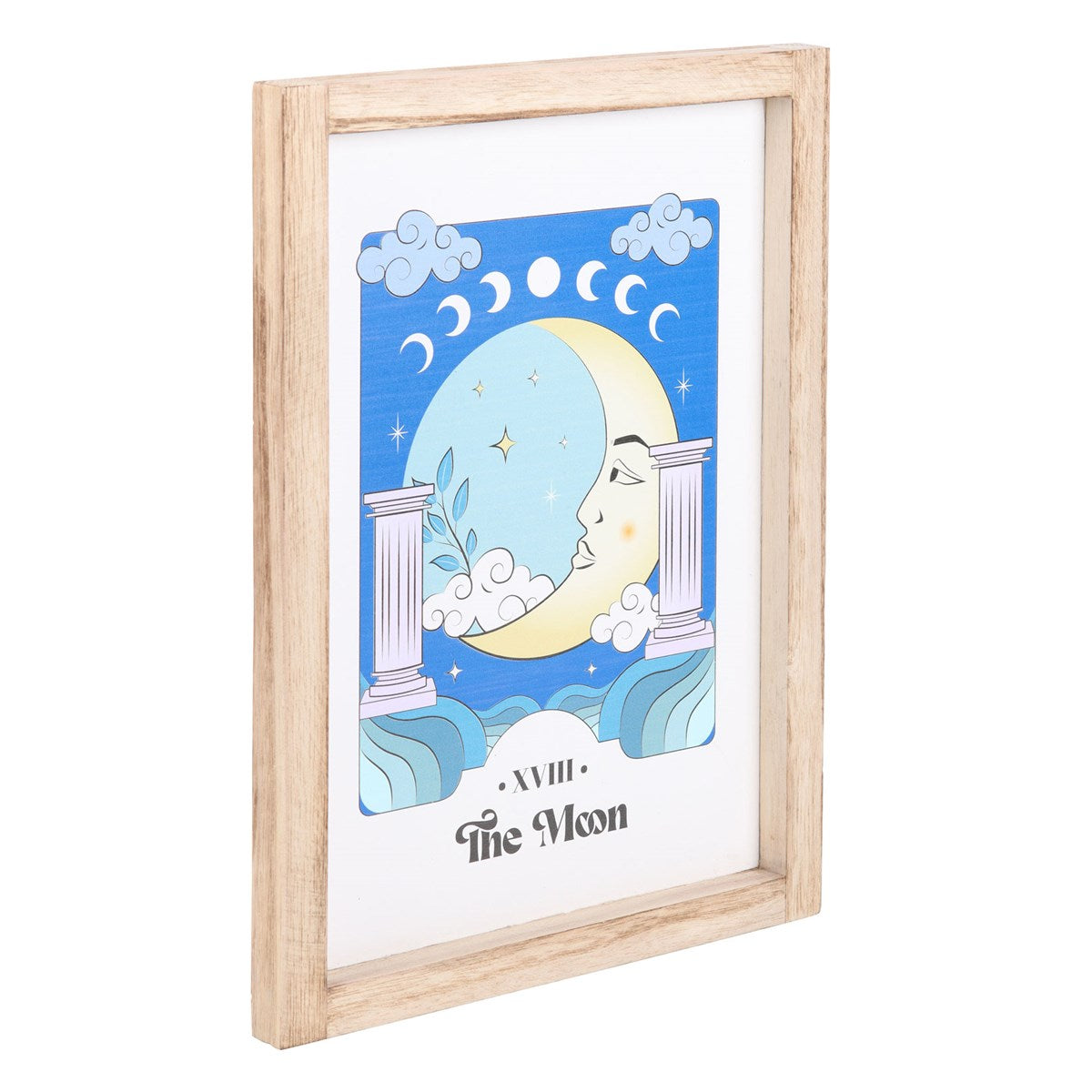 THE MOON CELESTIAL FRAMED WALL ART PRINT