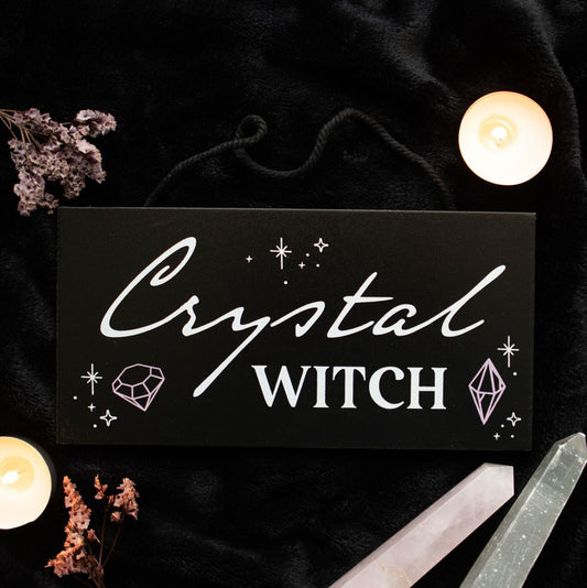 CRYSTAL WITCH HANGING SIGN