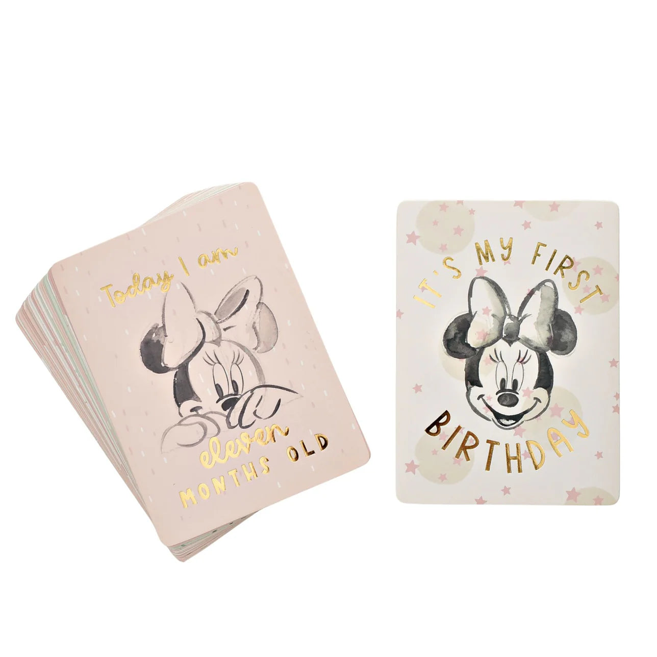 DISNEY MINNIE - MILESTONE CARDS PINK